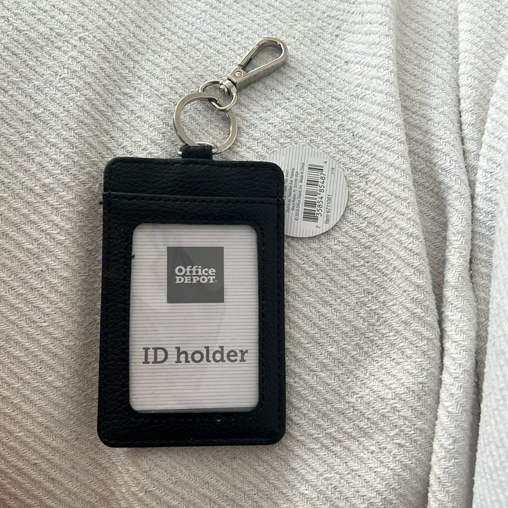 Office Depot ID holder. New